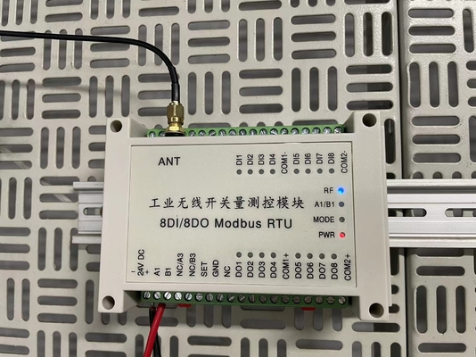 Drahtloser I O Prüfer RTU 8DI8DO 2km Lora 433MHz 8 Kanal Modbus