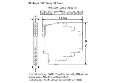 Widerstand-Digital-Signal-Isolator-Wandler 0-5KΩ gab 4-20mA 0-5V zum Ertrag-Konverter ein