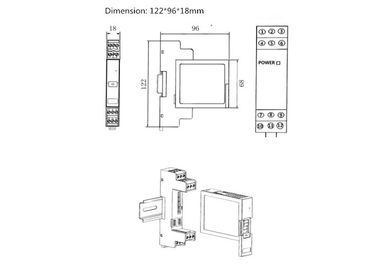 2 Kanal-Digital-Signal-Isolator Modbus Input-/Outputmodul-Trockenkontakt-Ertrag CER Zustimmung