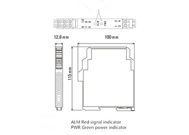 RTD/TC gab Konverter 24V des Digital-Signal-Isolator-Analogergebnis-0-5V 4-20mA DC ein