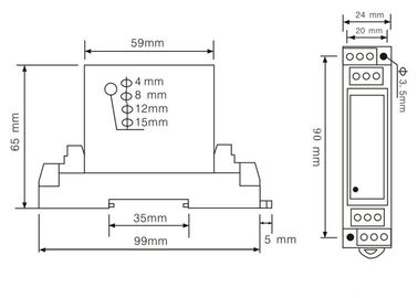 Konverter 4-20mA Wechselstrom-Art gegenwärtiger Digital-Signal-Isolator-Perforierungs-Strom-Übermittler