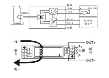 Konverter 4-20mA Wechselstrom-Art gegenwärtiger Digital-Signal-Isolator-Perforierungs-Strom-Übermittler