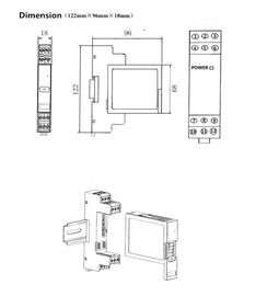 LS-THG-IP Reihen-gegenwärtige Input-Signalwandler-Lärm-Schiene, die DC24V-Stromversorgung anbringt