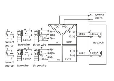 LS-THG-IP Reihen-gegenwärtige Input-Signalwandler-Lärm-Schiene, die DC24V-Stromversorgung anbringt