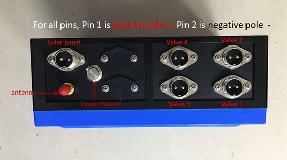 4-Station Ventilsteuergerät für DC 9-36V, das drahtlose Fernsteuerungsbewässerung der Ventile 2km verriegelt